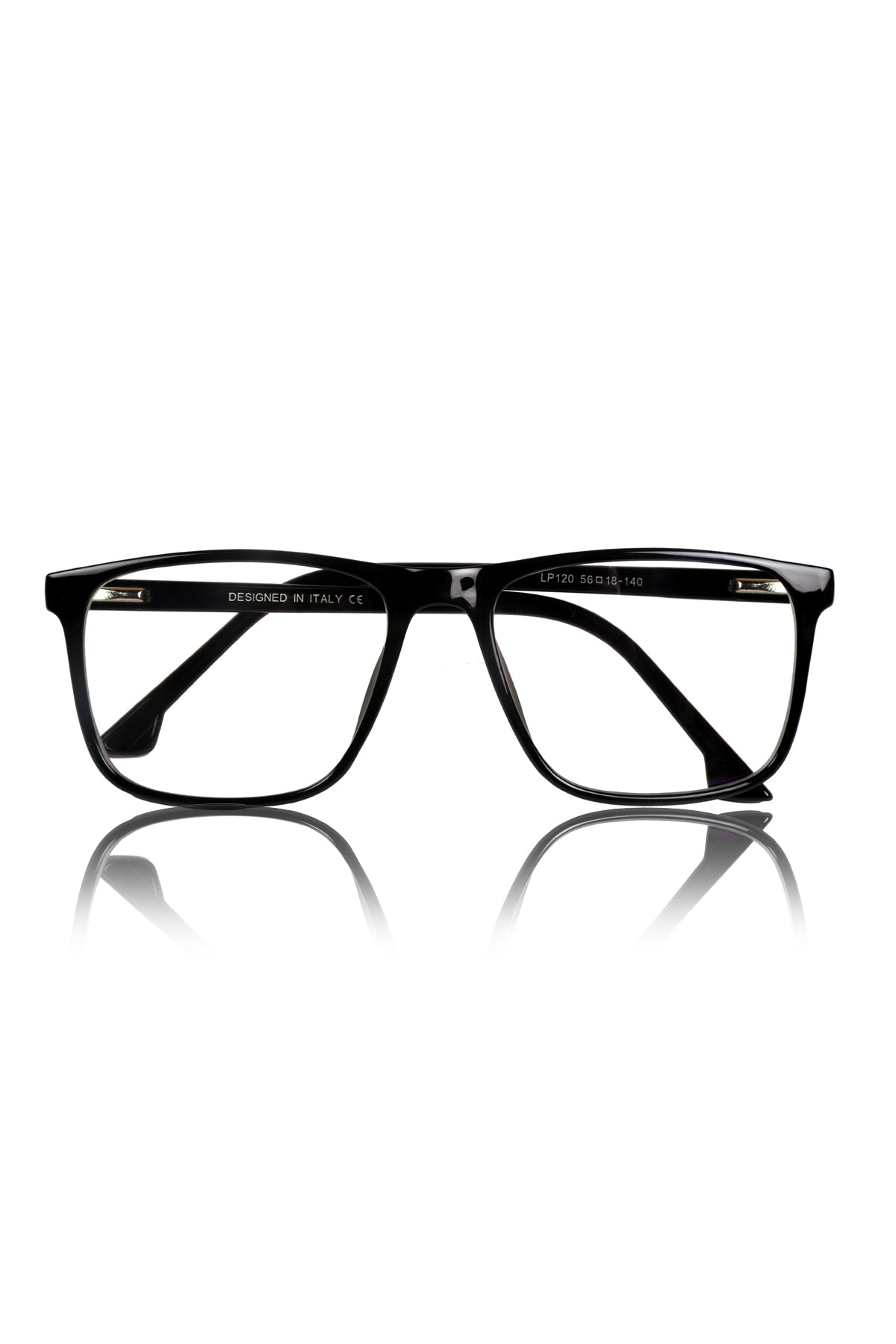 Jodykoes® Premium Series Pure Acetate Sheet Rectangle Eyewear Frame | Modern Fashionable Trending Spectacle Eyeglasses For Men and Women (Opaque Black) - Jodykoes ®