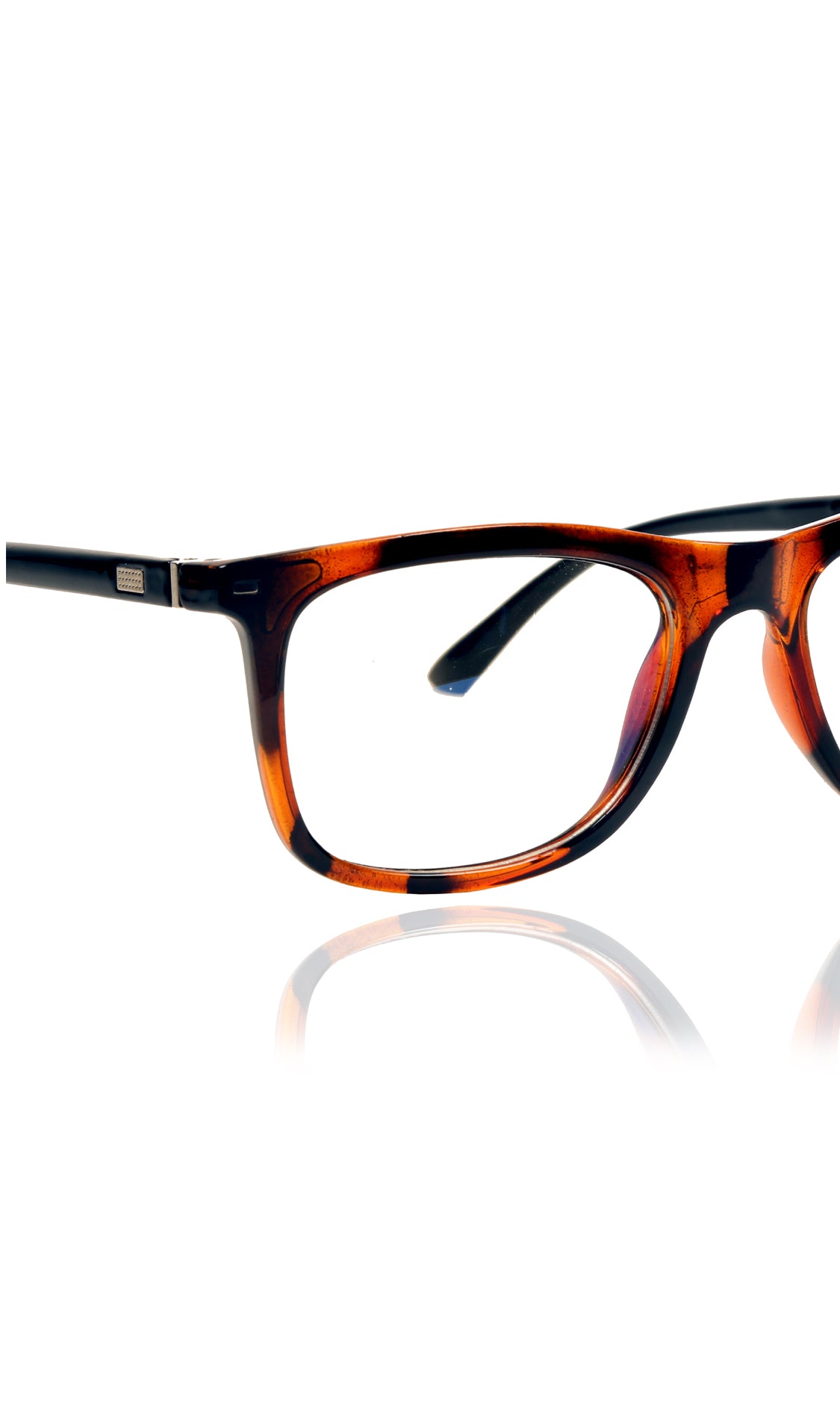 Jodykoes® Colour Frame Series Eyewears | Blue Rays Protection Warfare Stylish Spectacles With Anti Glare Eyeglasses For Men and Women Eyewears (Leopard Print) - Jodykoes ®