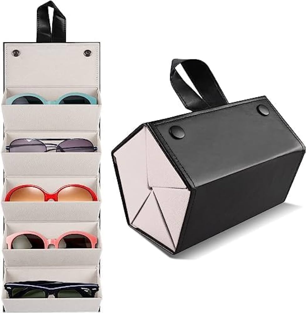 Jodykoes® 5 in 1 Multi Case Eyewear Spectacle Box (Black)