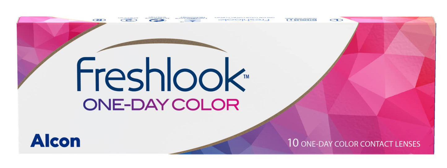 Freshlook OneDay - Daily Disposable Color Contact Lenses, Pack of 10 (Pure Hazel)