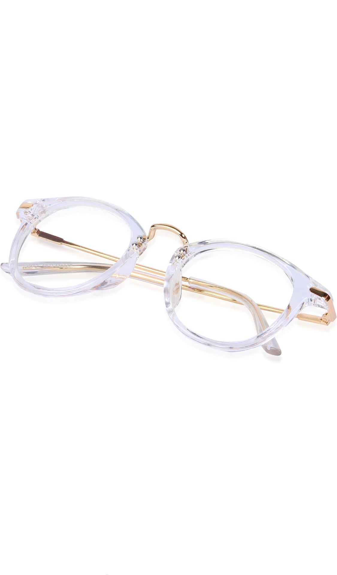 Jodykoes® Blue Light Blocking Blue Cut Zero Power Anti-Glare Retro Round Eyeglasses |UV Protection| Men & Women| Eye Protection Frame for Computer/Tablet/Laptop/Mobile/TV (Transparent White) - Jodykoes ®