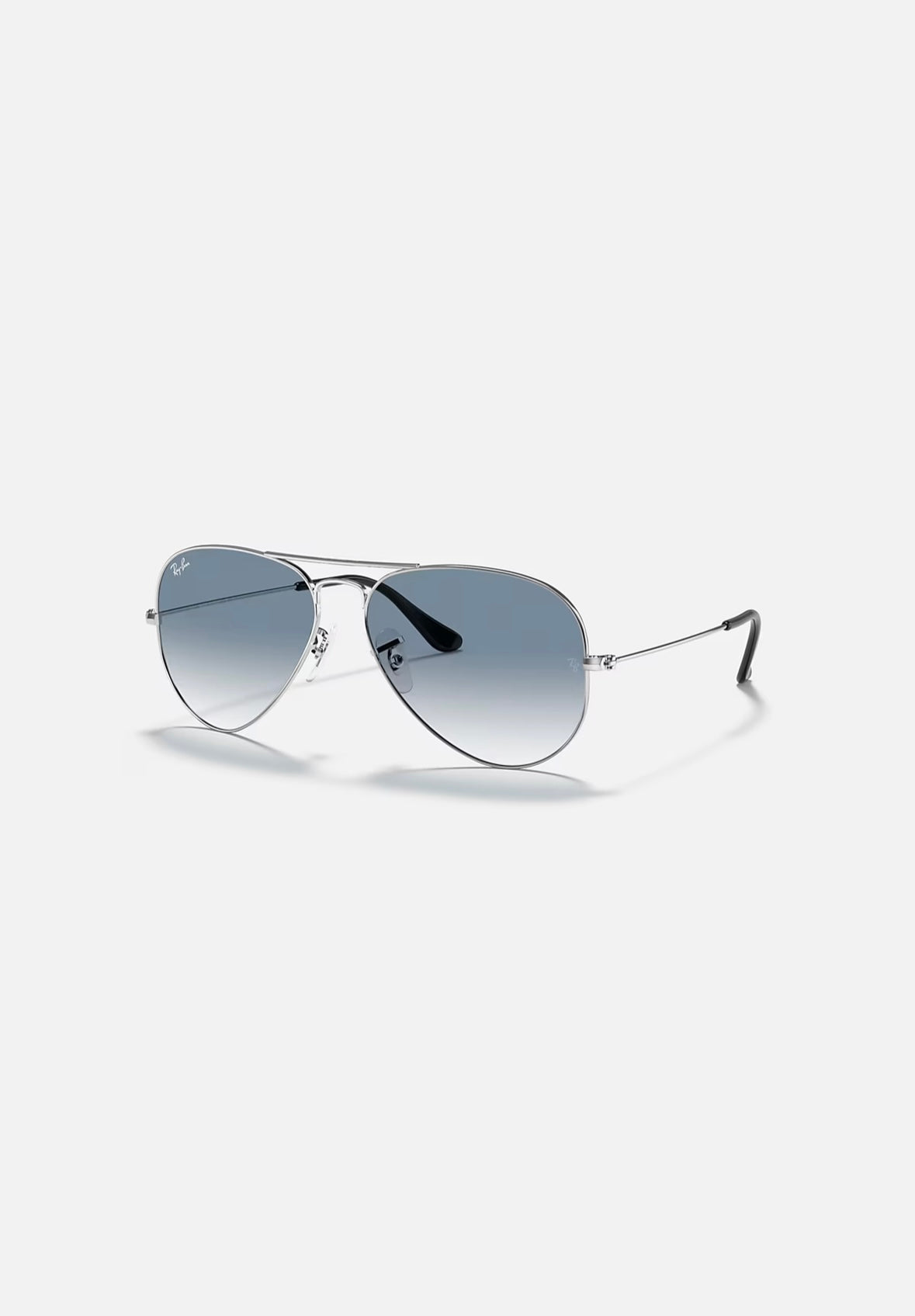 Ray ban aviator silver grey gradient online