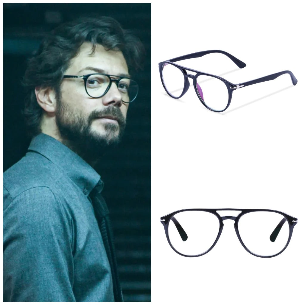 Jodykoes Premium Aviator Style Frame Eyeglasses (Black) - Jodykoes ®