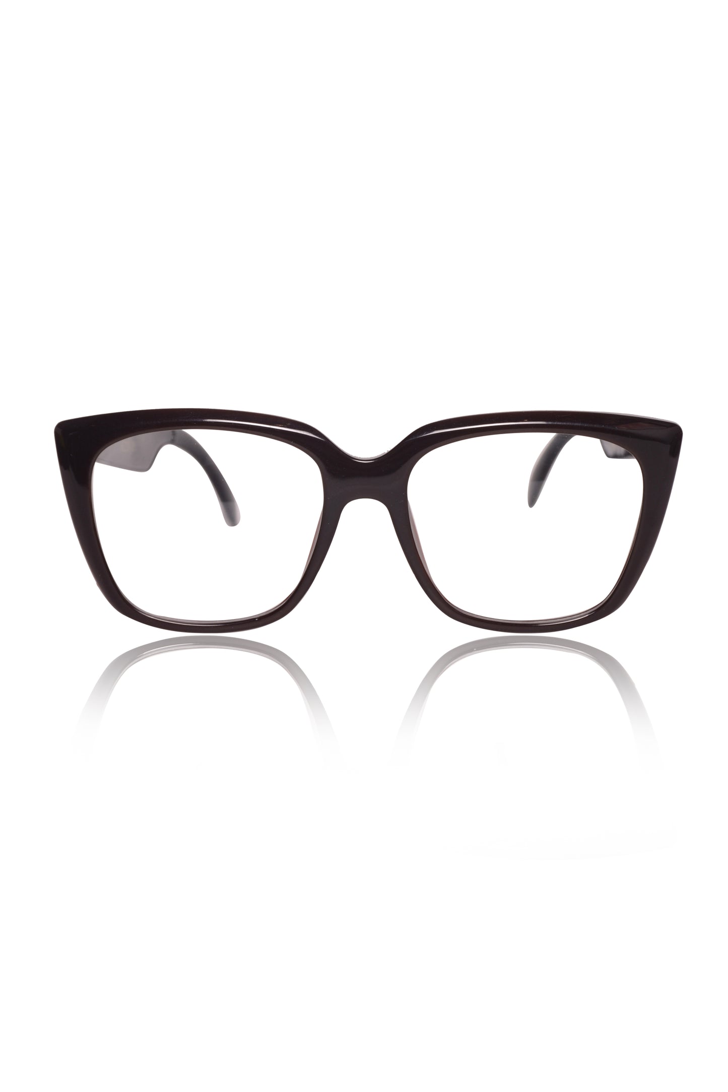 Jodykoes Smart Glasses with Built-in Speakers, Voice Assistant & Prescription Lenses | Cat Eye Bluetooth Audio Eyewear (Brown)
