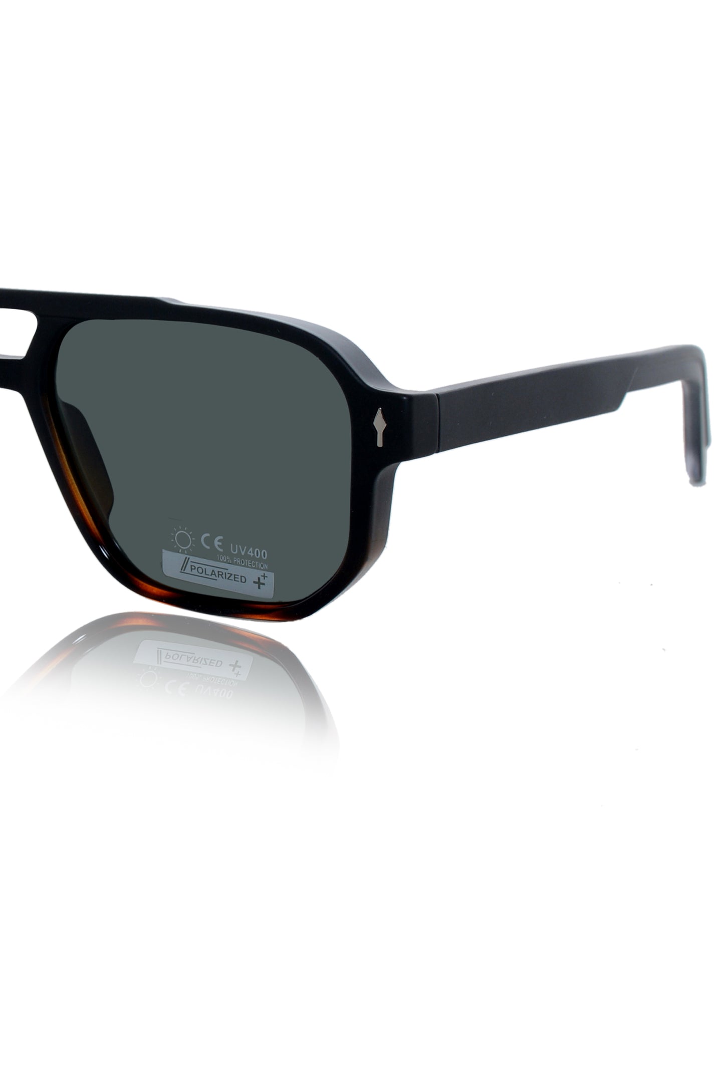 Jodykoes Legacy Series New Shape Aviator Polarized Sunglasses | Premium Pure Acetate Eyewear Sunshades (Black Tortoise)