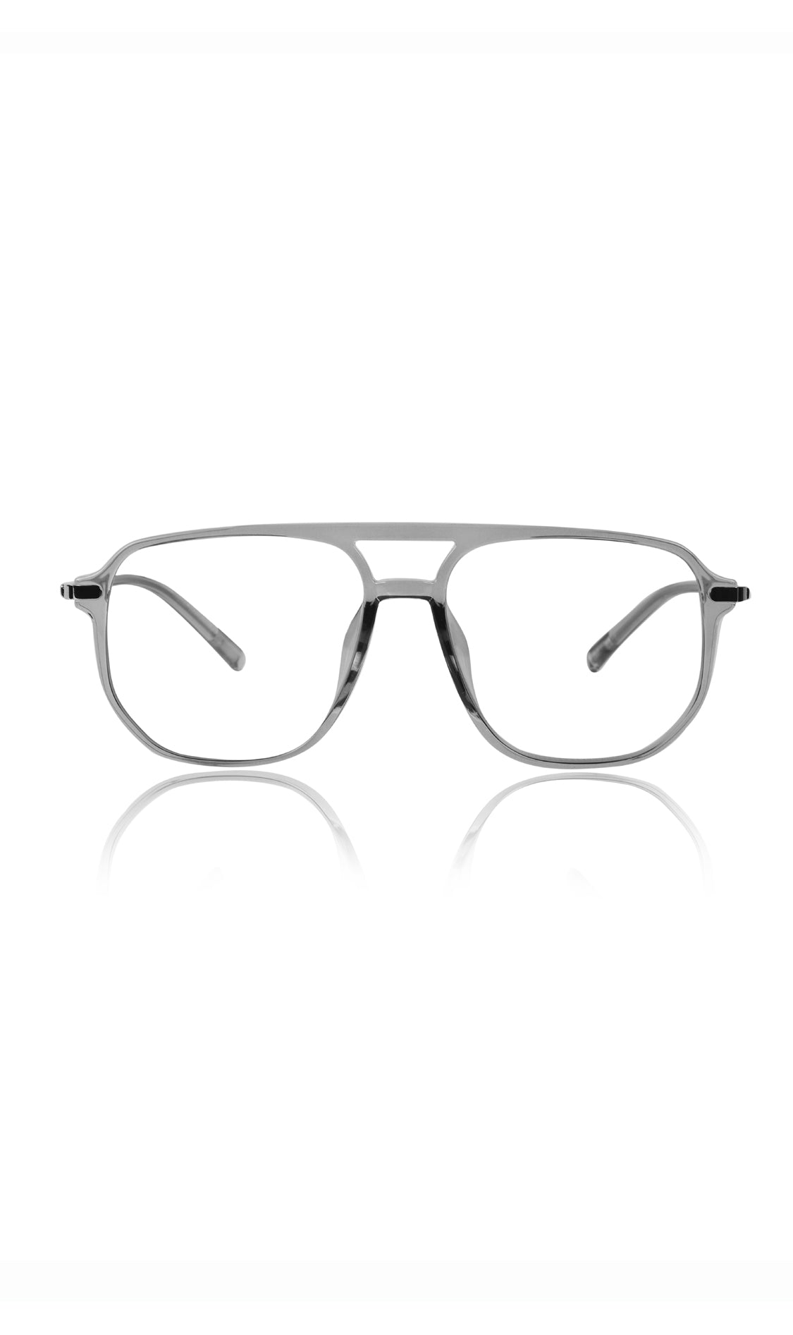 Jodykoes® Premium Oversized Eyeglass Frames: Stylish Anti-Glare and Blue Light Blocking Glasses for Enhanced Computer and Mobile Phone Protection, Unisex Design (Grey) - Jodykoes ®