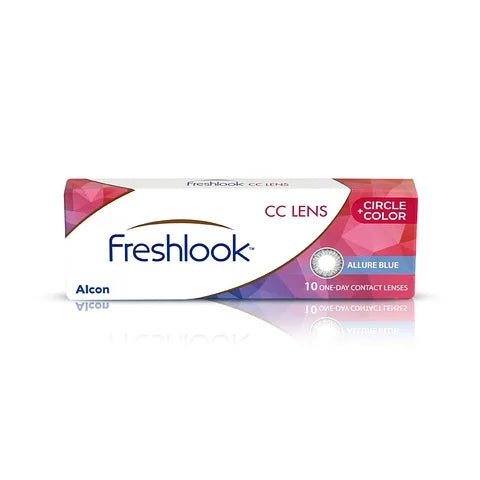 Freshlook FLCC OneDay ALLURE BLUE Color Contact Lens 10 Lens Box