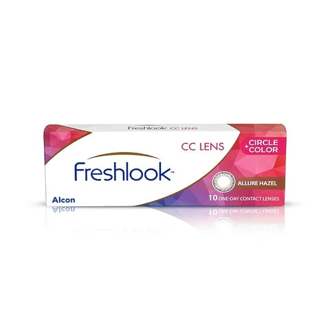 Freshlook FLCC OneDay ALLURE HAZEL Color Contact Lens 10 Lens Box