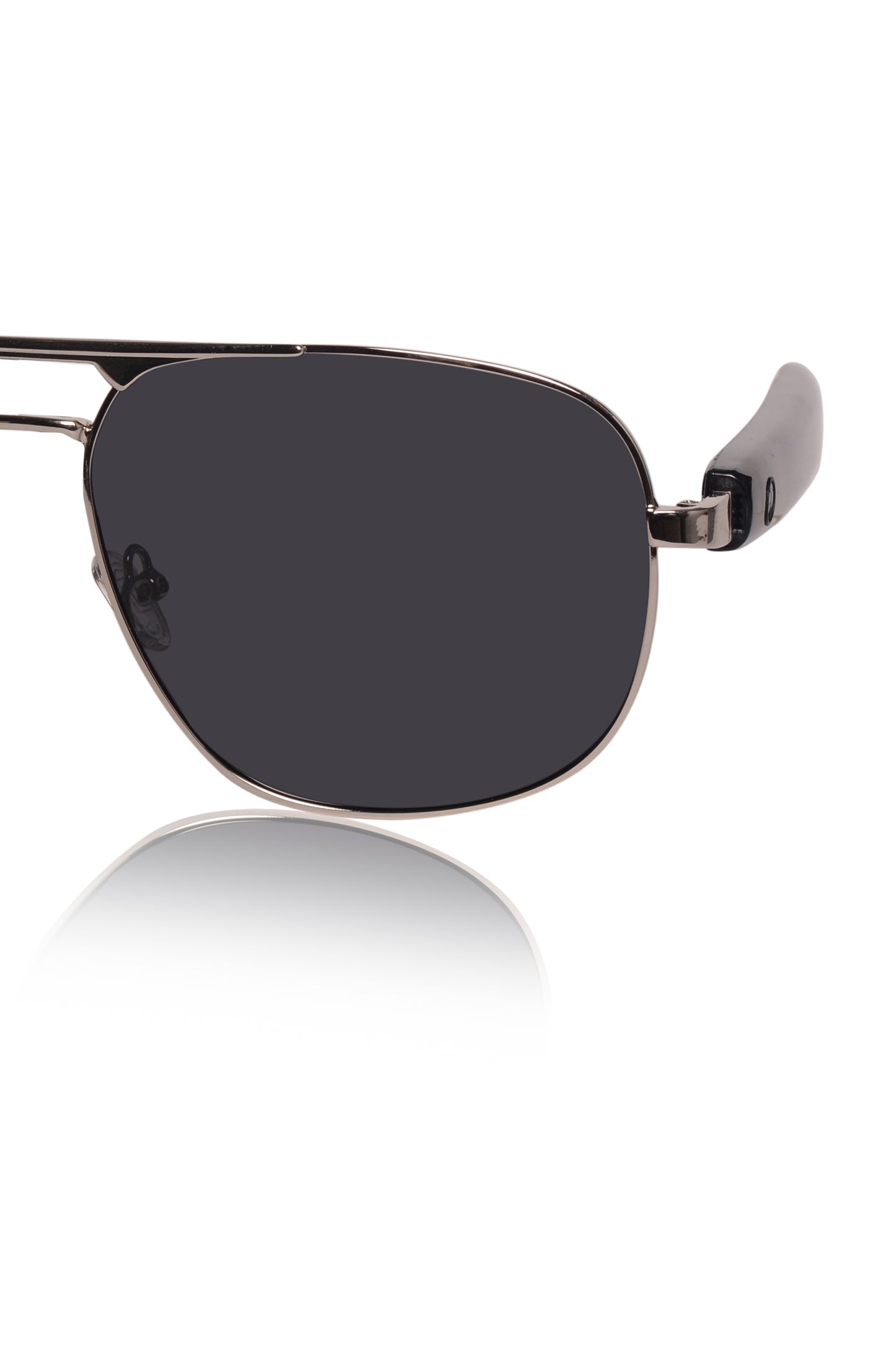 Jodykoes Smart Glasses with Built-in Speakers, Voice Assistant & Prescription Lenses | Square Metal Bluetooth Audio Eyewear (Black)