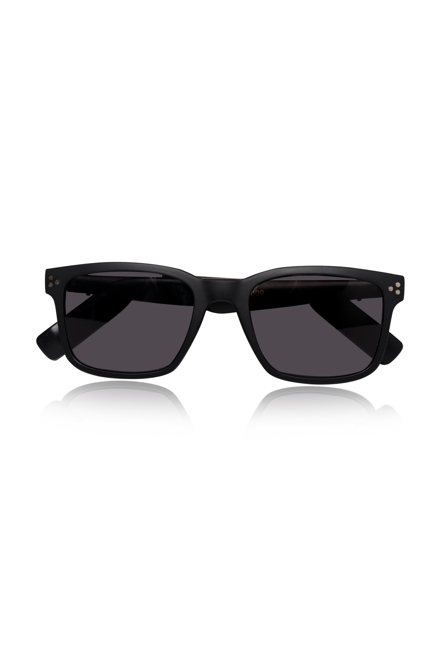 Jodykoes Smart Glasses with Built-in Speakers, Voice Assistant & Prescription Lenses | Square Bluetooth Audio Eyewear With Attachment Sunglass (Black)