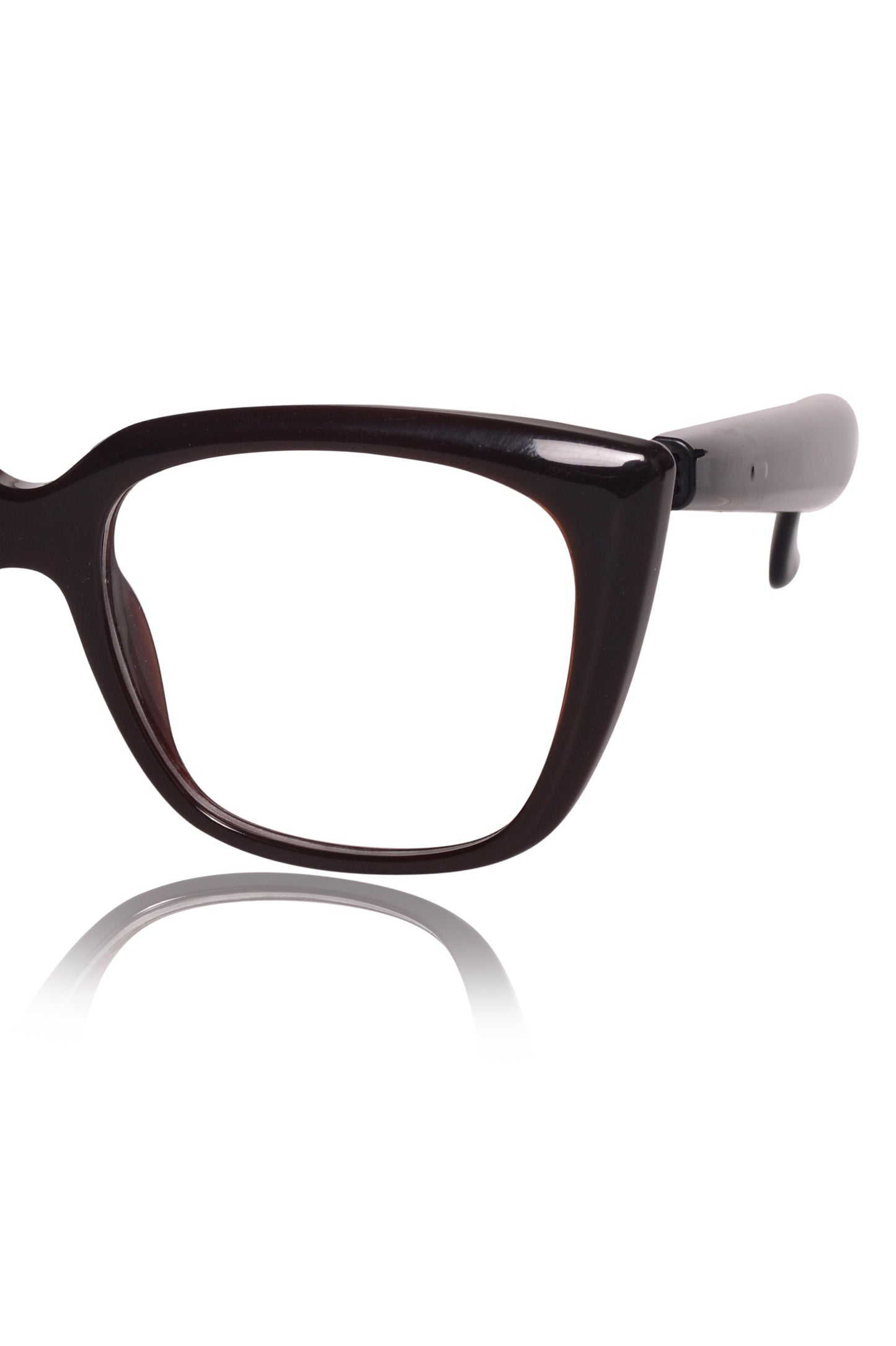 Jodykoes Smart Glasses with Built-in Speakers, Voice Assistant & Prescription Lenses | Cat Eye Bluetooth Audio Eyewear (Brown)