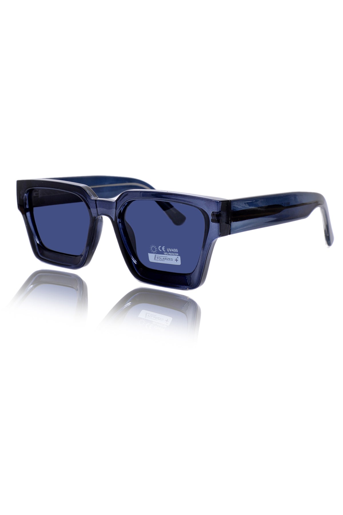 Jodykoes Legacy Series Polarized Sunglasses for Men & Women | Premium Injection Acetate | UV400 Protection | Classic Square Style | Lightweight & Durable Eyewear for Driving, Travel & Outdoor (Deep Blue)