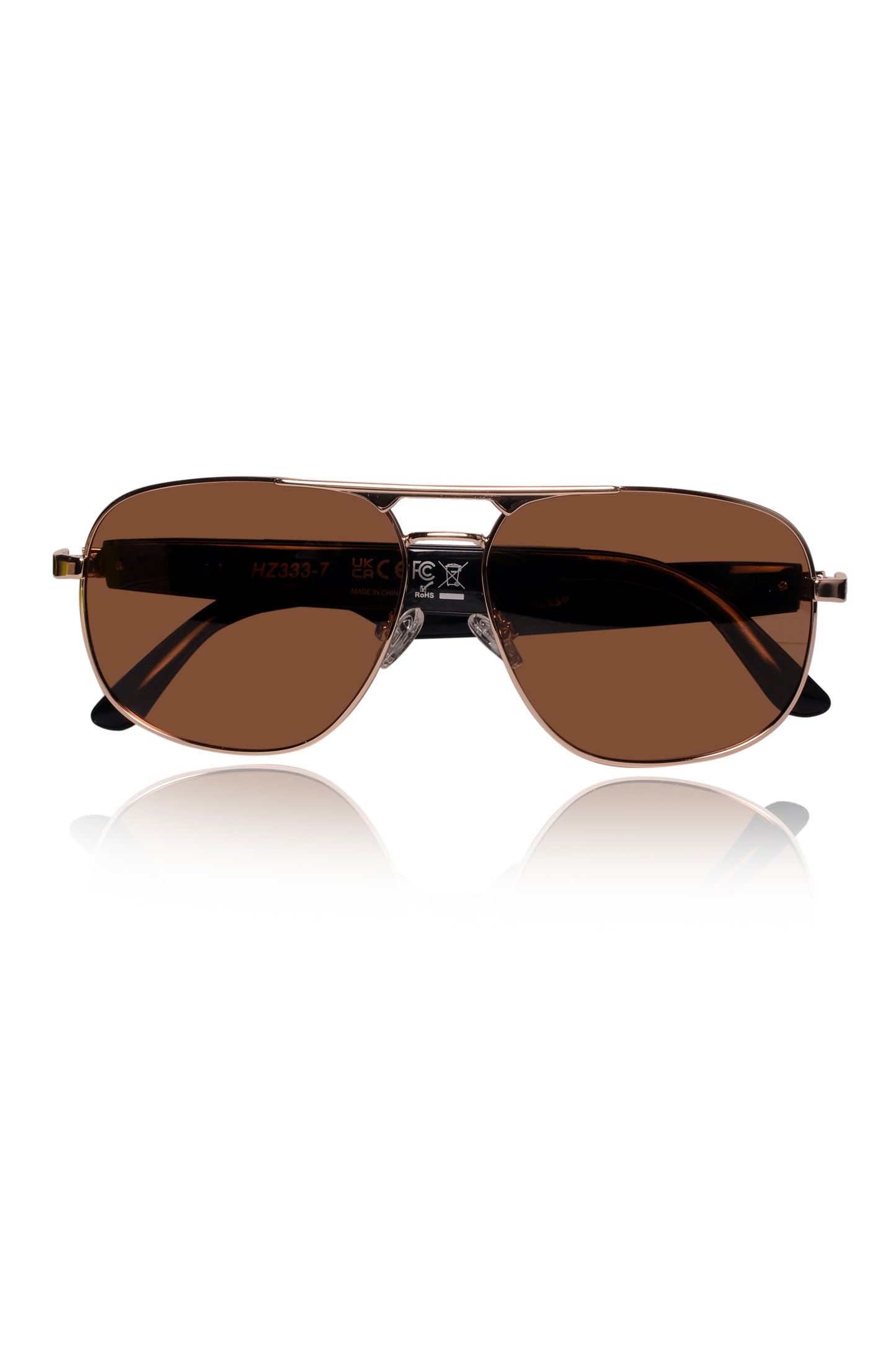 Jodykoes Smart Glasses with Built-in Speakers, Voice Assistant & Prescription Lenses | Square Bluetooth Audio Eyewear (Brown)
