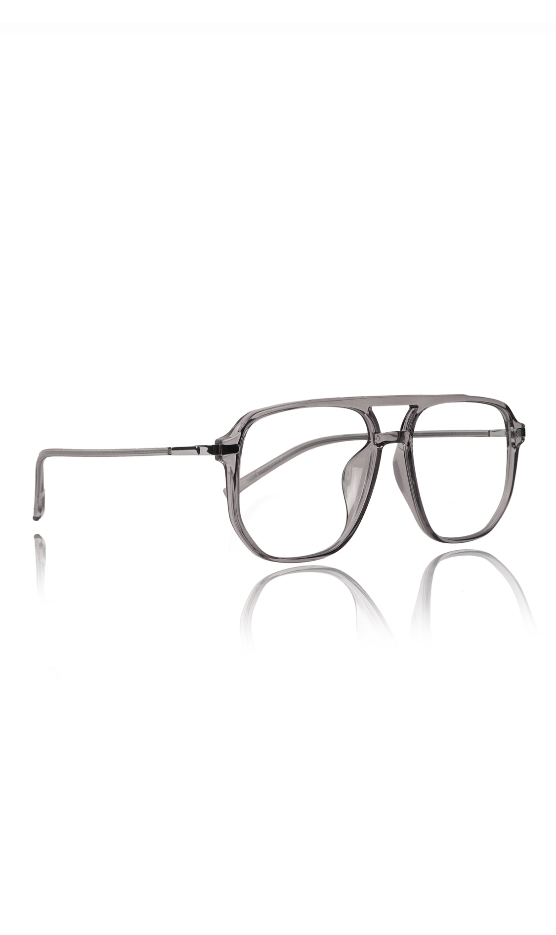 Jodykoes® Premium Oversized Eyeglass Frames: Stylish Anti-Glare and Blue Light Blocking Glasses for Enhanced Computer and Mobile Phone Protection, Unisex Design (Grey) - Jodykoes ®