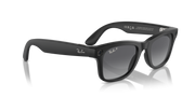 Ray-Ban Meta AI RW4006 (Wayfarer) Polarized Sunglass Matte Black Medium