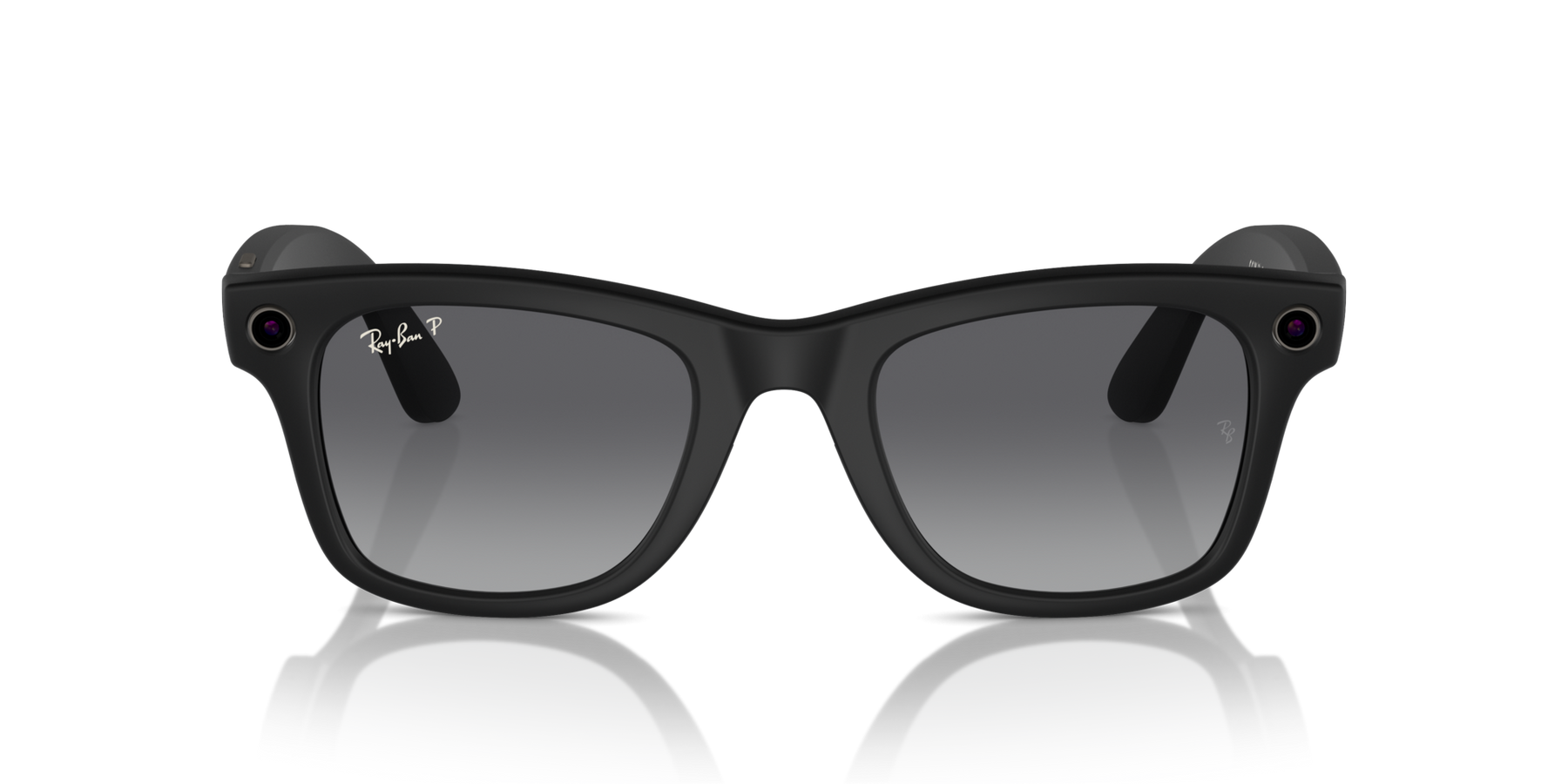 Ray-Ban Meta AI RW4006 (Wayfarer) Polarized Sunglass Matte Black Medium