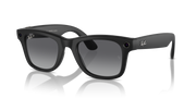Ray-Ban Meta AI RW4006 (Wayfarer) Polarized Sunglass Matte Black Medium