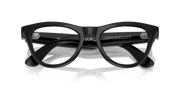 Ray-Ban Meta AI Skyler Cat Eye Smart Eyewear Sunglass Shiny Black RW4010 Transitions Amethyst