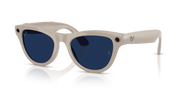 Ray-Ban Meta AI Skyler Cat Eye Smart Eyewear Sunglass Chalky Grey RW4010 Transitions Blue