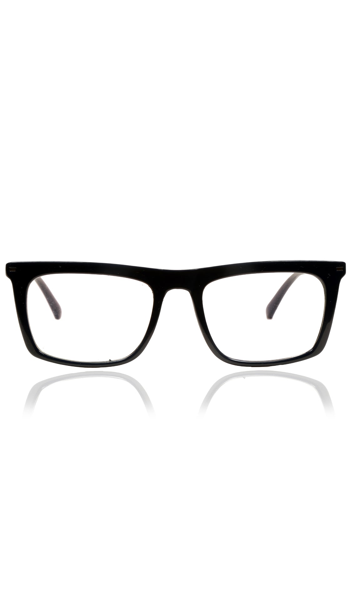 Jodykoes® Colour Frame Series Stylish Spectacle Frames for Men | Blue Rays Protection Rectangle Eyewear with Anti Glare Glasses for Men and Women (Black)