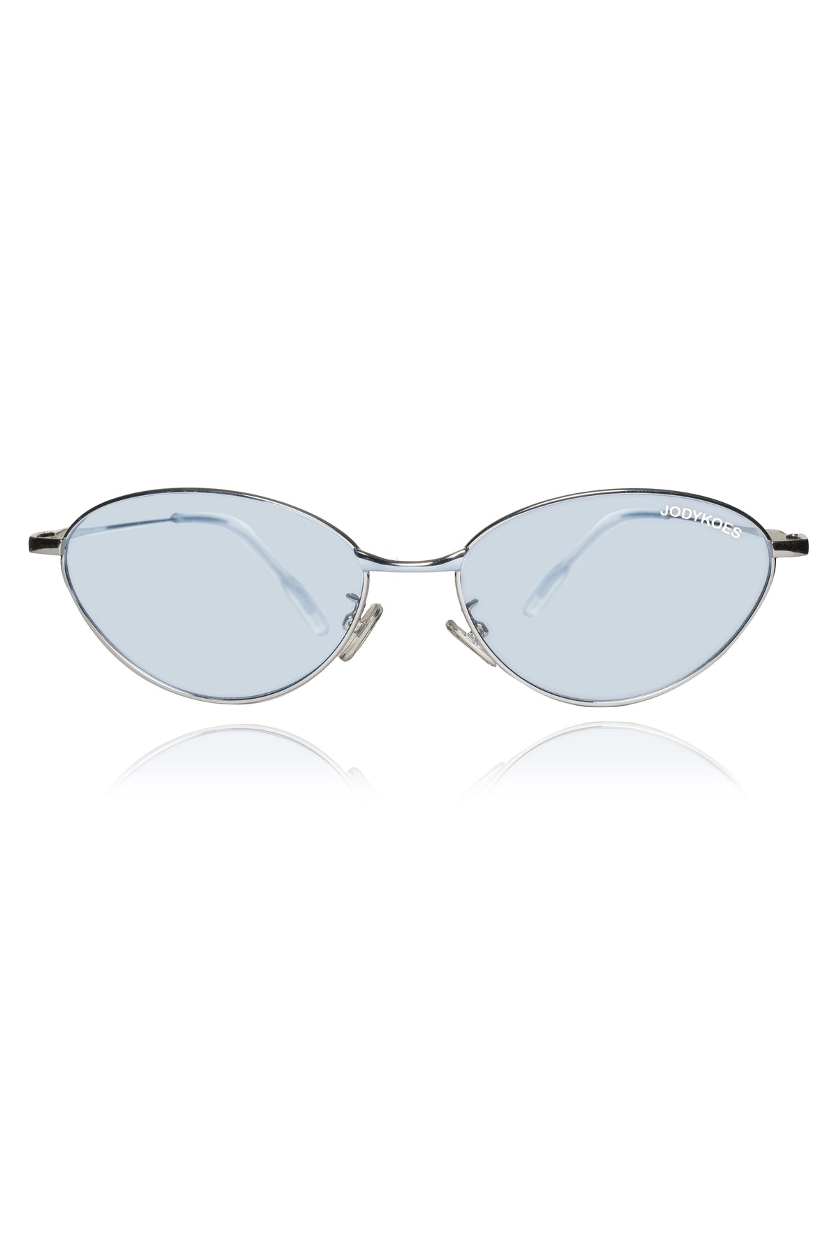 Jodykoes Legacy Metal Cat Eye Sunglasses – UV400 Protection (Blue)