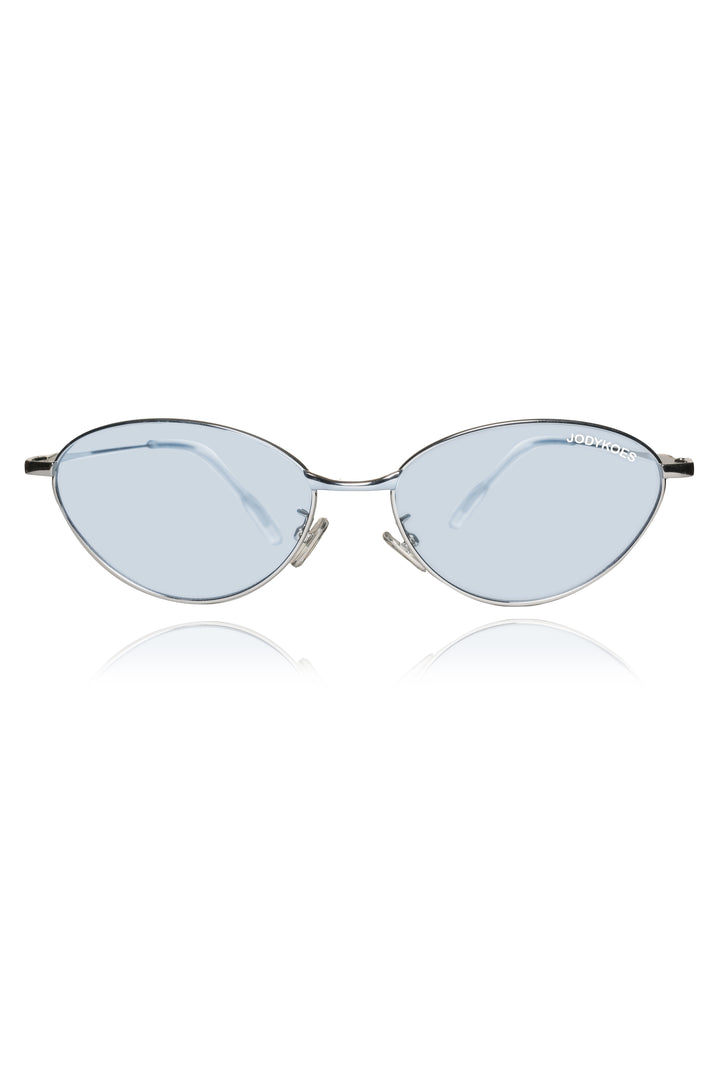 Jodykoes Legacy Metal Cat Eye Sunglasses – UV400 Protection (Blue)