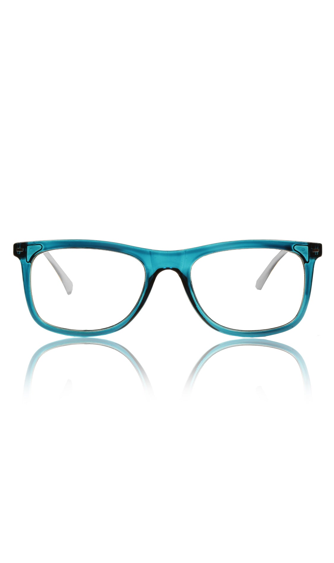 Jodykoes® Colour Frame Series Eyewears | Blue Rays Protection Warfare Stylish Spectacles With Anti Glare Eyeglasses For Men and Women Eyewears (Turquoise Blue)