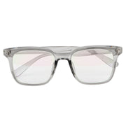 Jodykoes Square Transparent Type Look Stylish Frame (Grey Transparent)