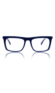 Jodykoes® Colour Frame Series Stylish Spectacle Frames for Men | Blue Rays Protection Rectangle Eyewear with Anti Glare Glasses for Men and Women (Blue)