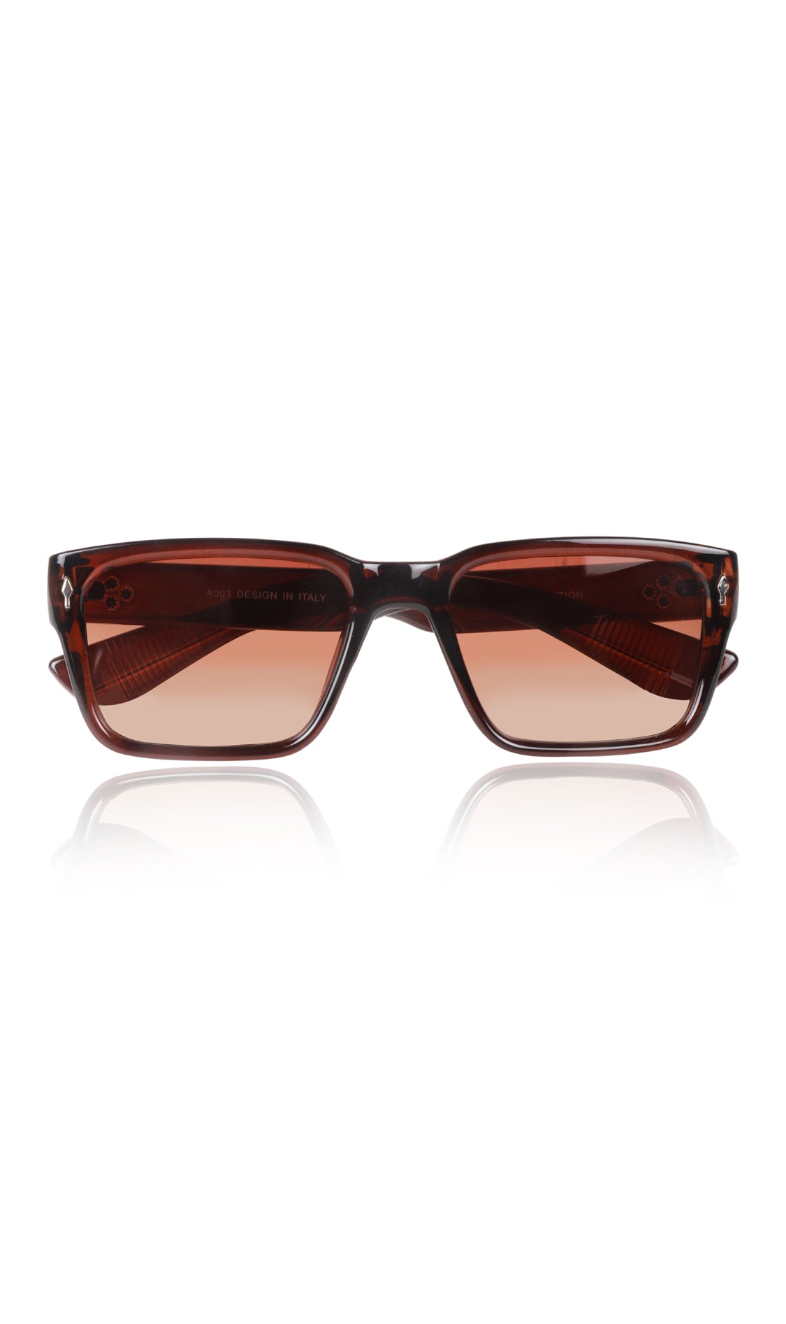 Jodykoes® Premium Series Rectangle UV Protection Sunglasses | Fashionable Sun Shades Comfortable Eyewear Eyeglasses for Men and Women (Brown)