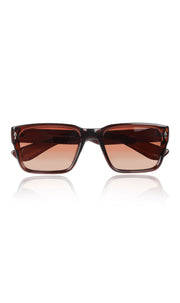 Jodykoes® Premium Series Rectangle UV Protection Sunglasses | Fashionable Sun Shades Comfortable Eyewear Eyeglasses for Men and Women (Brown)
