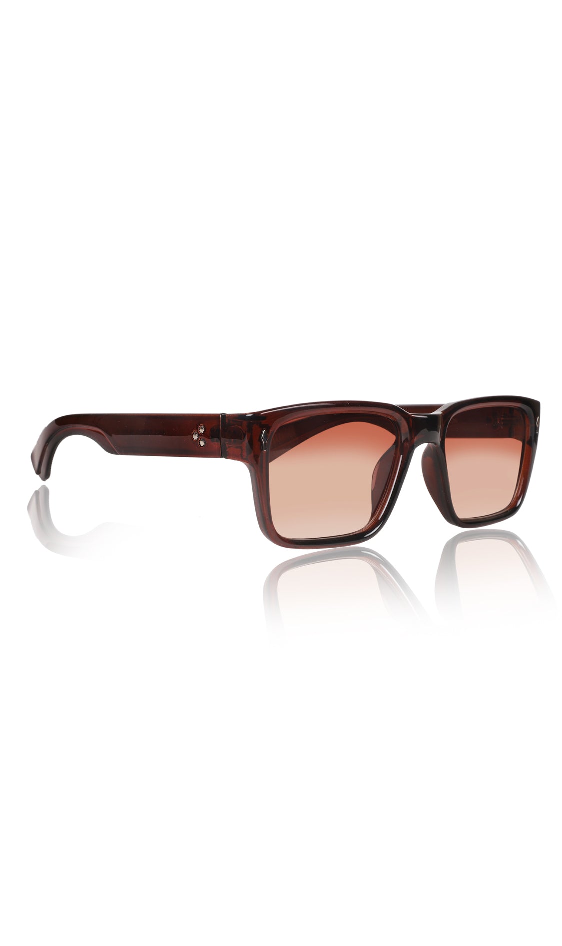 Jodykoes® Premium Series Rectangle UV Protection Sunglasses | Fashionable Sun Shades Comfortable Eyewear Eyeglasses for Men and Women (Brown)