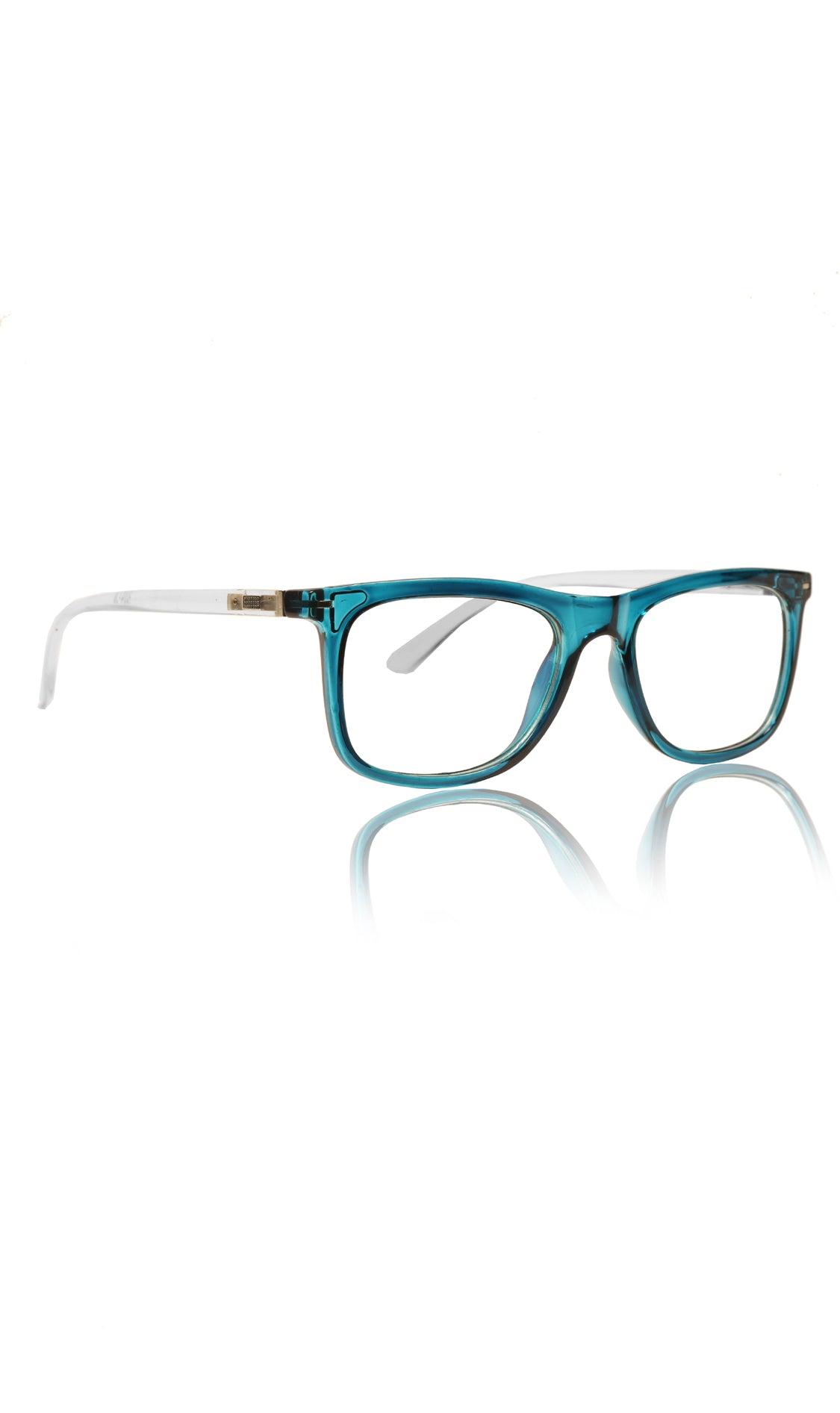 Jodykoes® Colour Frame Series Eyewears | Blue Rays Protection Warfare Stylish Spectacles With Anti Glare Eyeglasses For Men and Women Eyewears (Turquoise Blue)