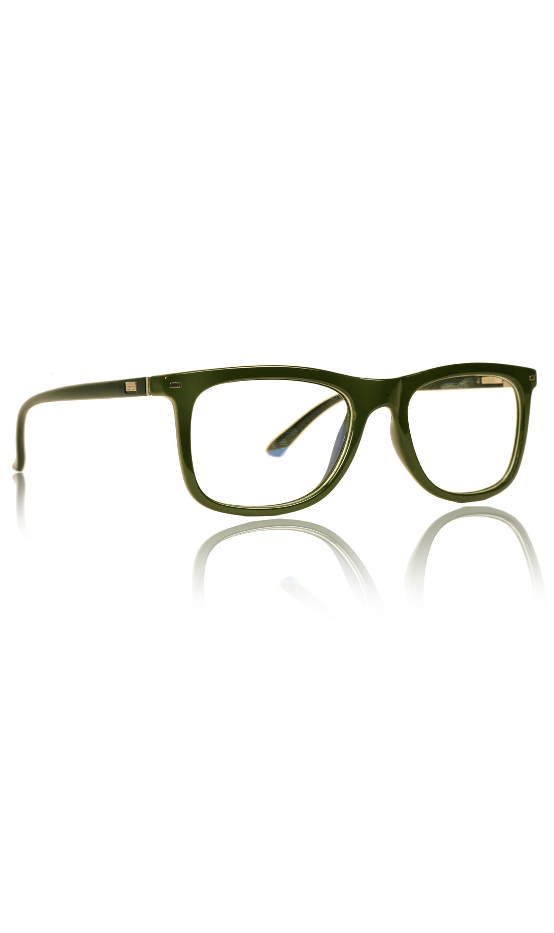 Jodykoes® Colour Frame Series Eyewears | Blue Rays Protection Wayfare Stylish Spectacles With Anti Glare Eyeglasses For Men and Women Eyewears (Leaf Green)