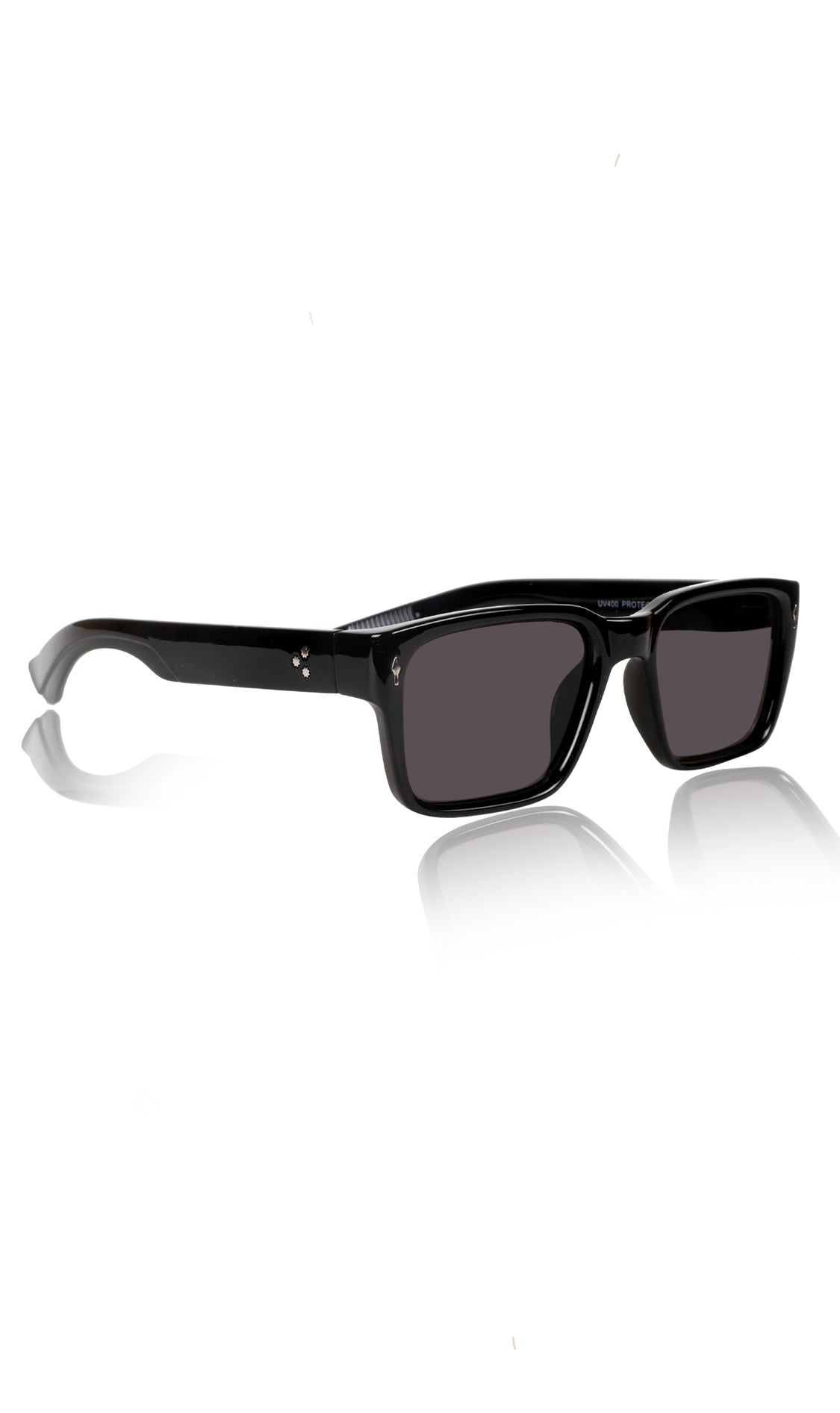Jodykoes® Premium Series Rectangle UV Protection Sunglasses | Fashionable Sun Shades Comfortable Eyewear Eyeglasses for Men and Women (Black)
