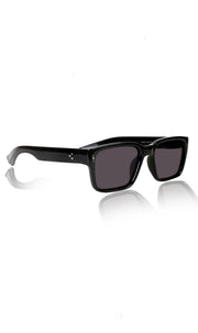 Jodykoes® Premium Series Rectangle UV Protection Sunglasses | Fashionable Sun Shades Comfortable Eyewear Eyeglasses for Men and Women (Black)