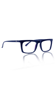 Jodykoes® Colour Frame Series Stylish Spectacle Frames for Men | Blue Rays Protection Rectangle Eyewear with Anti Glare Glasses for Men and Women (Blue)