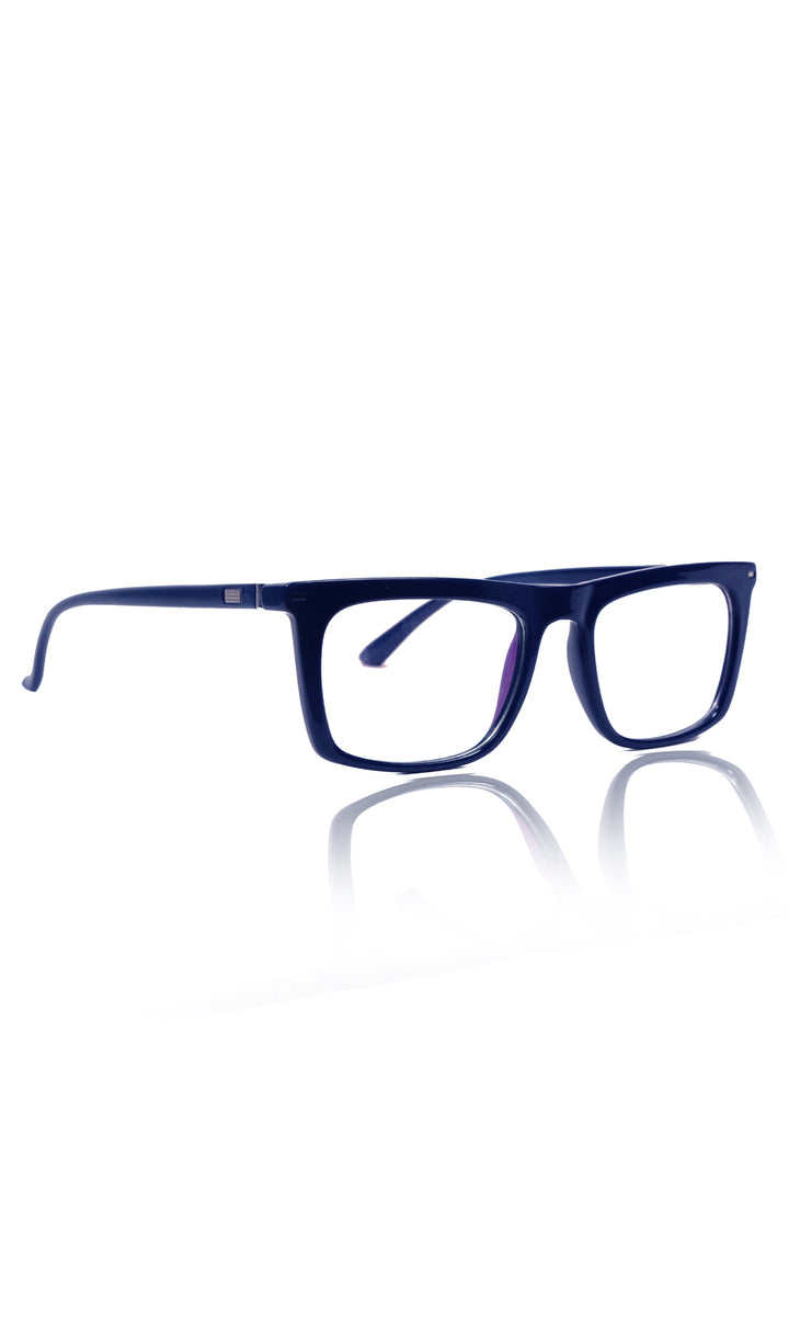 Jodykoes® Colour Frame Series Stylish Spectacle Frames for Men | Blue Rays Protection Rectangle Eyewear with Anti Glare Glasses for Men and Women (Blue)