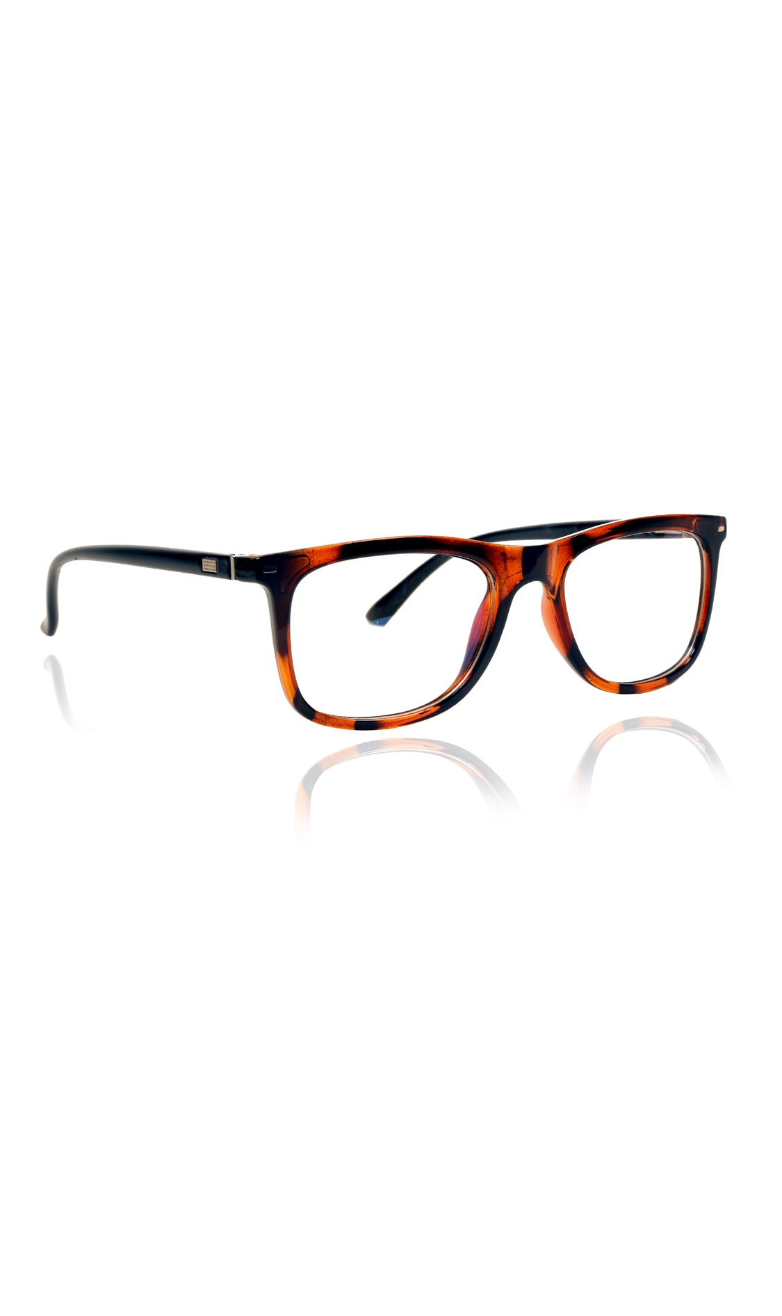 Jodykoes® Colour Frame Series Eyewears | Blue Rays Protection Warfare Stylish Spectacles With Anti Glare Eyeglasses For Men and Women Eyewears (Leopard Print)