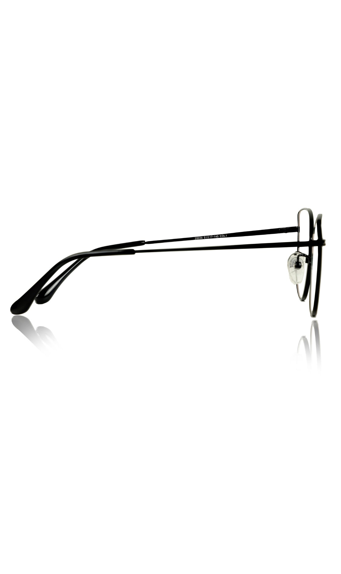 Jodykoes® Premium Series Cat Eye Metal Designer Frame Women Spectacle | Fashionable Blu Cut Anti Glare Eyeglasses For Computer, Mobile Phone and Blue Rays Protection Eyewear (Black)