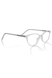 Jodykoes® Premium Series Cat Eye New Design Blu Cut Eyeglasses Pure Acetate Frame | Fashionable Spectacle Eyewear For Women (Transparent)