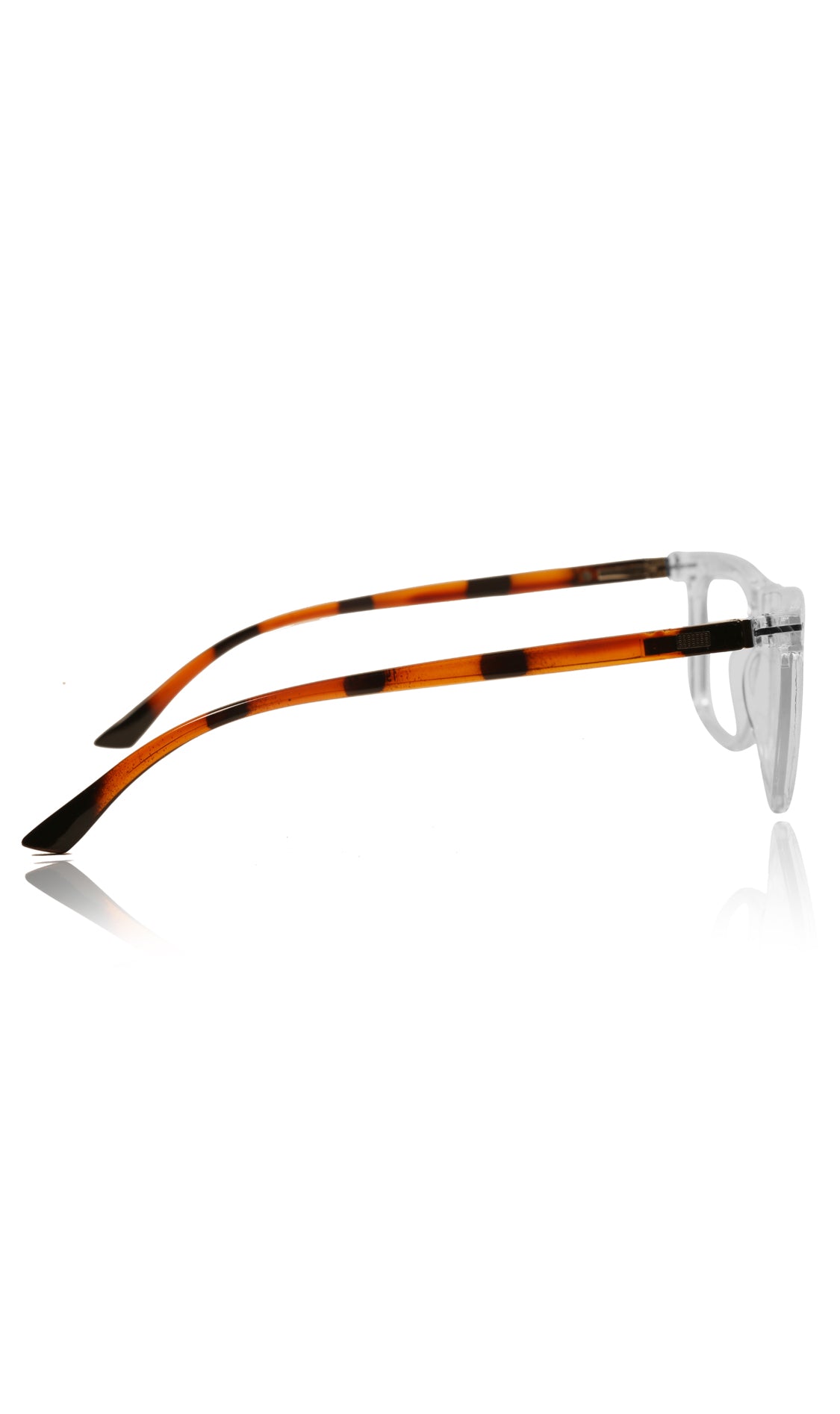 Jodykoes® Colour Frame Series Stylish Spectacle Frames for Men | Blue Rays Protection Rectangle Eyewear with Anti Glare Glasses for Men and Women (Printed Transparent)