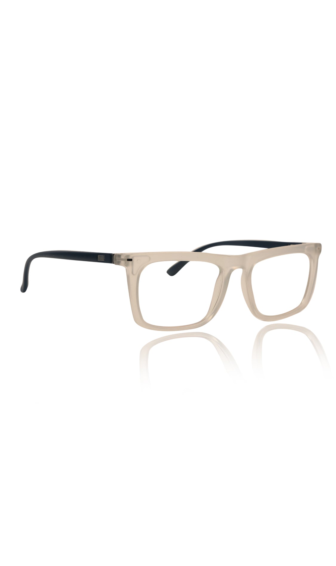 Jodykoes® Colour Frame Series Stylish Spectacle Frames for Men | Blue Rays Protection Rectangle Eyewear with Anti Glare Glasses for Men and Women (Matte Transparent)