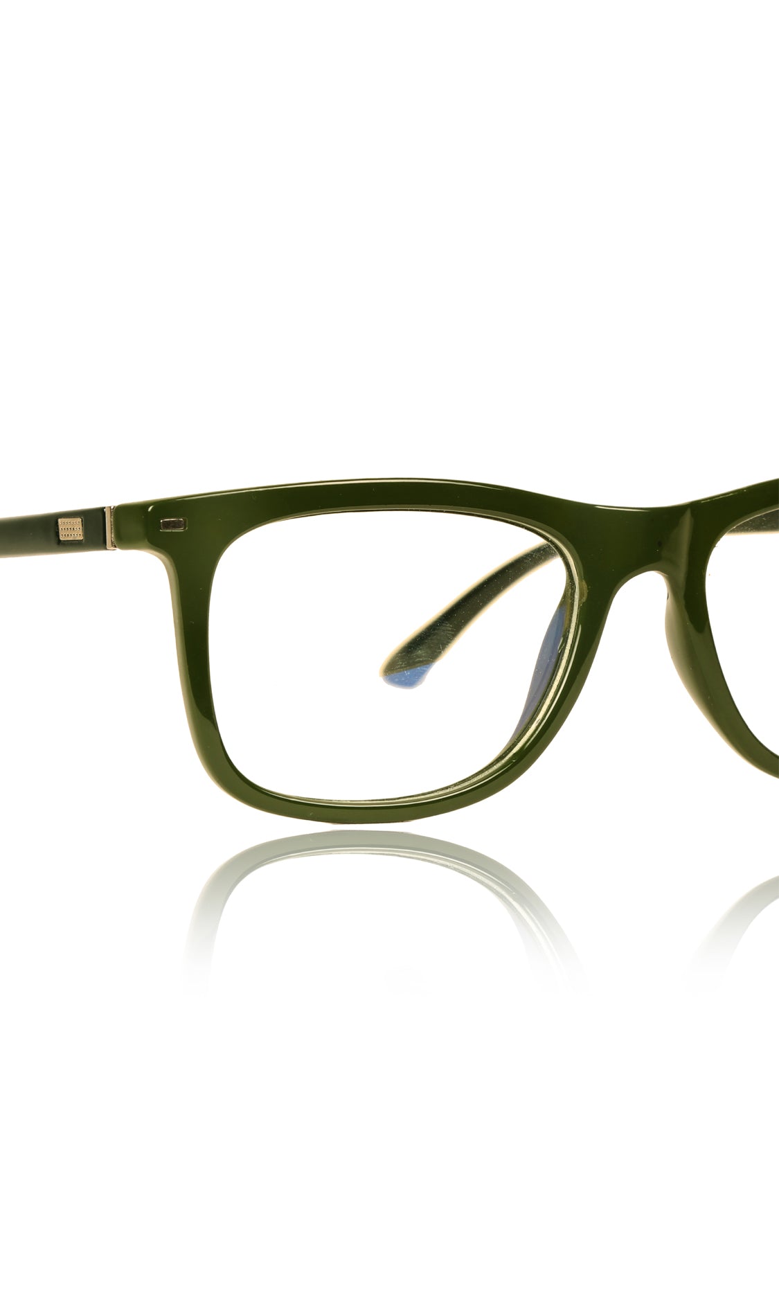 Jodykoes® Colour Frame Series Eyewears | Blue Rays Protection Wayfare Stylish Spectacles With Anti Glare Eyeglasses For Men and Women Eyewears (Leaf Green) - Jodykoes ®