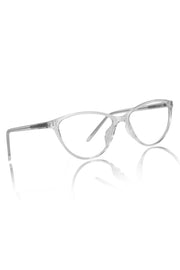 Jodykoes® Premium Series Cat Eye New Design Blu Cut Eyeglasses Pure Acetate Frame | Fashionable Spectacle Eyewear For Women (Transparent)