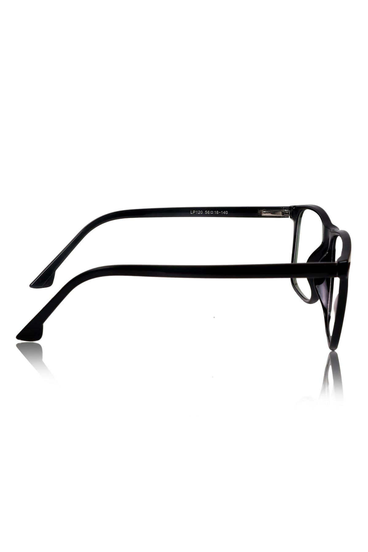 Jodykoes® Premium Series Pure Acetate Sheet Rectangle Eyewear Frame | Modern Fashionable Trending Spectacle Eyeglasses For Men and Women (Opaque Black)