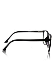 Jodykoes® Premium Series Pure Acetate Sheet Rectangle Eyewear Frame | Modern Fashionable Trending Spectacle Eyeglasses For Men and Women (Opaque Black)