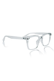Jodykoes® Premium Series Square Transparent Eyeglasses Frame | Anti Glare Eyewear Spectacles For Men and Women (Transparent)