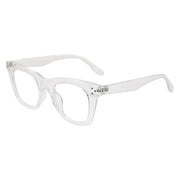 Jodykoes® Nerdy Vintage Design Bold Thick Zero Power Computer Glasses With Anti Glare For Men and Women Frames Spectacles Eyeglasses (Transparent)