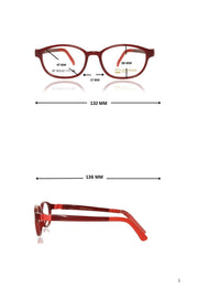 Jodykoes Kids TR90 Eyeglass Frames | Lightweight Flexible Kids Spectacle Frames (Red)